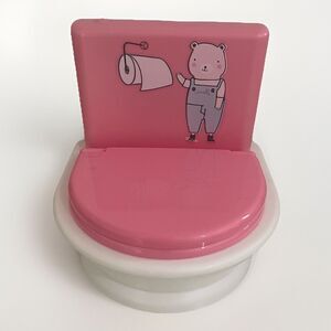 Corolle - Interactive Toilet, Accessory for 30- 36 cm dolls, W/ Flushing Sound